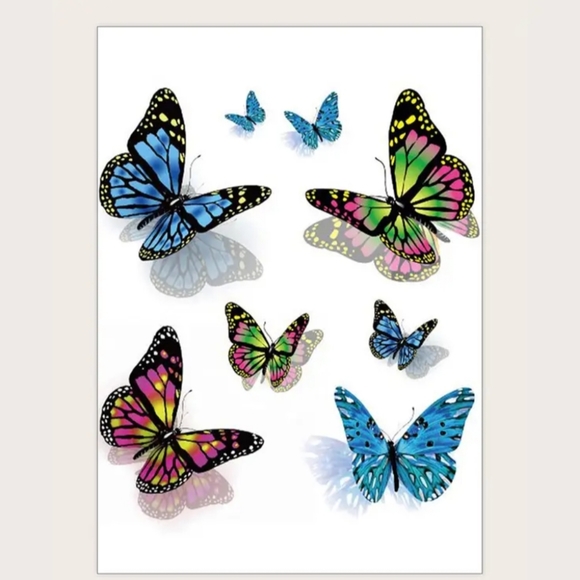 Butterfly Temporary Tattoos 3D - Picture 3 of 3